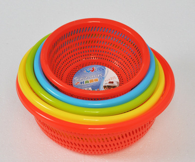 【【康意塑膠】KV28系列塑料圓篩 家居日用品收納籃 支持小額混批】價格,廠家,圖片,收納籃、置物籃,揭陽市康意塑膠制品-